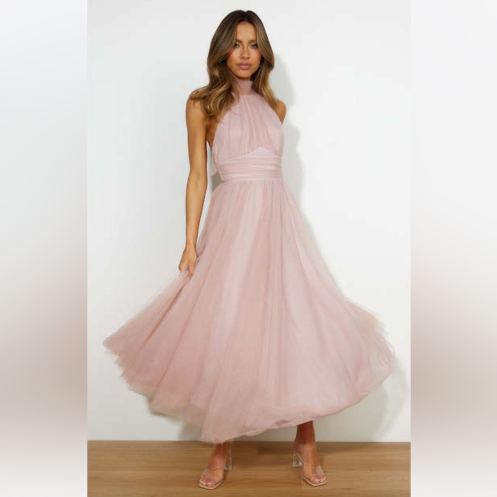 Hello Molly blush pink dress